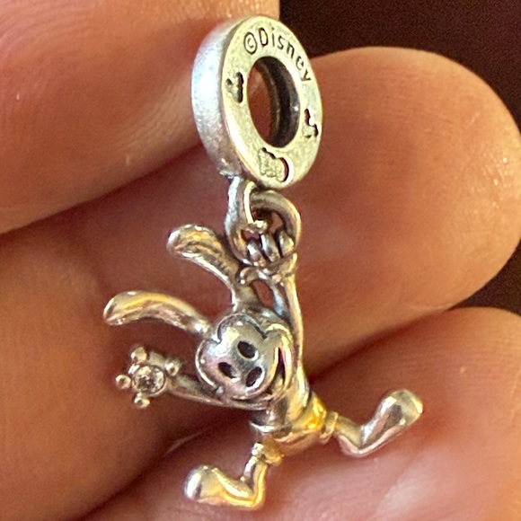 Disney Silver and Gold Rabbit Bracelet Charm - Picture 6 of 8